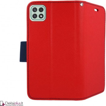 Telone dėklas su skyreliais - raudonas (Samsung A22 5G)